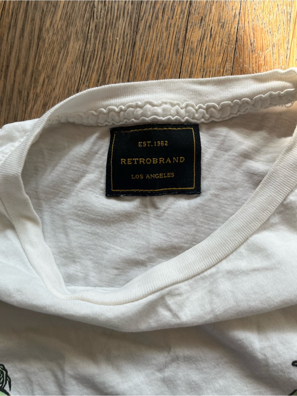 Free People Brand Off-White Tropical Graphic Tee - Hawaiian Design - Picture 8 of 8